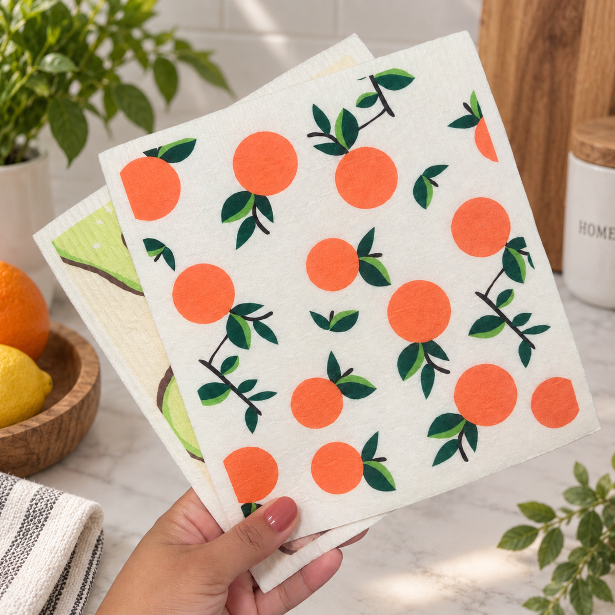 Reusable Swedish Dishcloths – Assorted Eco-Friendly Kitchen Cloths