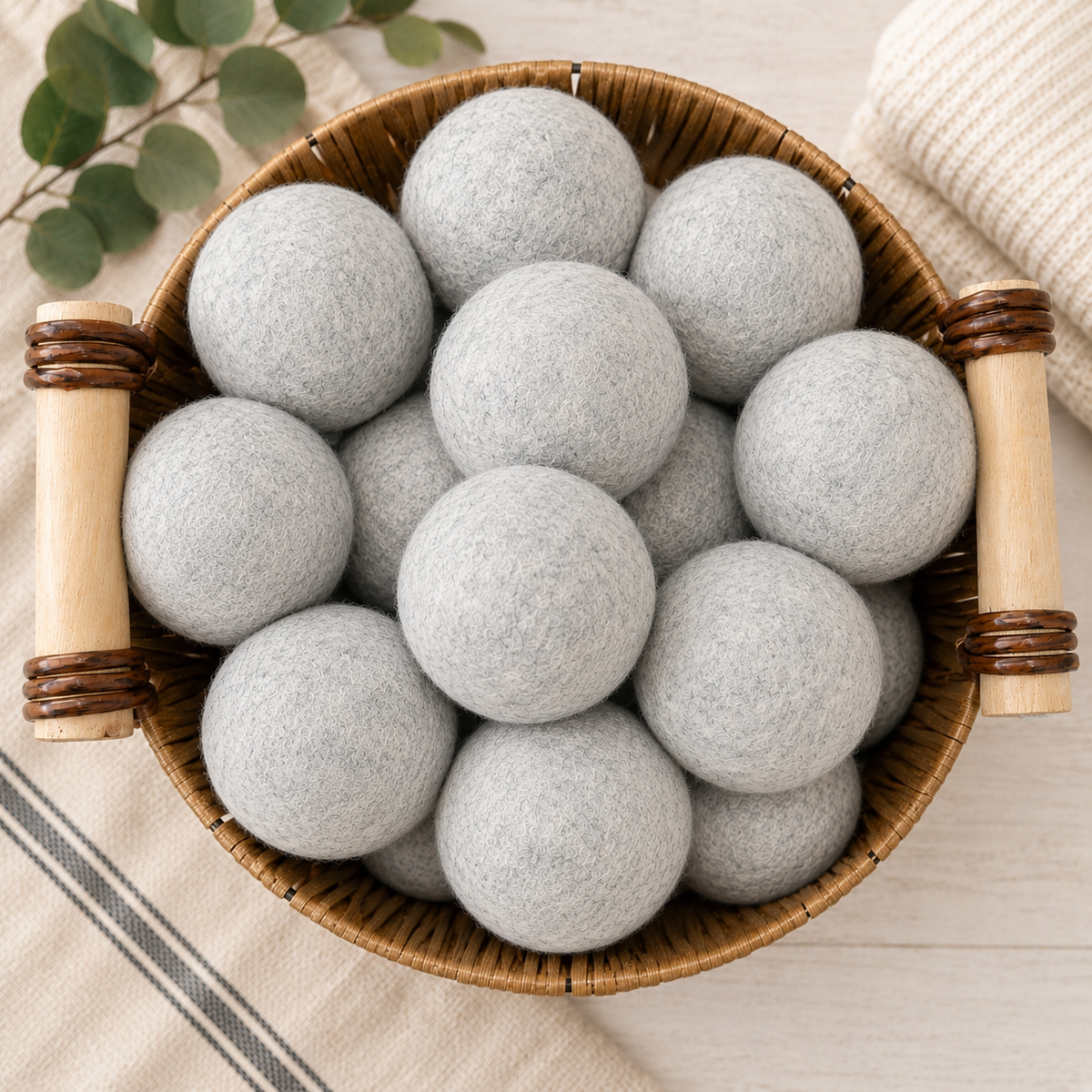100% Wool Dryer Balls – Reusable Set of 6 | Ease at Home